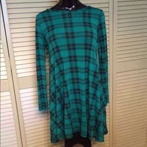 Cute green plaid dress